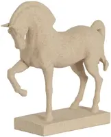 Light & Living ornament kunststof paard 31x10x29cm zand - afbeelding 3