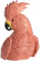 Light & Living ornament kunststof parrot 14x13x21cm donkerroze - afbeelding 1