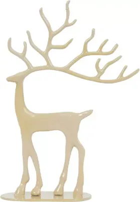 Light & Living ornament metaal deer 17x6x24cm zand - afbeelding 1