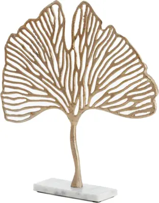 Light & Living ornament metaal leaf 36x6x39cm goud - afbeelding 2