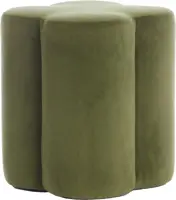 Light & Living poef polyester nalani 38x45cm olijfgroen  - afbeelding 2