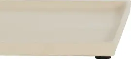 Light & Living schaal aluminium maes 29.5x29.5x1.5cm crème - afbeelding 4