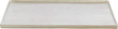 Light & Living schaal aluminium maes 39.5x39.5x1.5cm licht goud - afbeelding 1