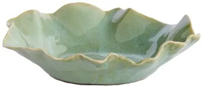 Light & Living schaal keramiek banda 18.5x6.5cm mintgroen - afbeelding 1