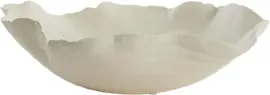 Light & Living schaal keramiek banda 21.5x18x6.5cm crème - afbeelding 1