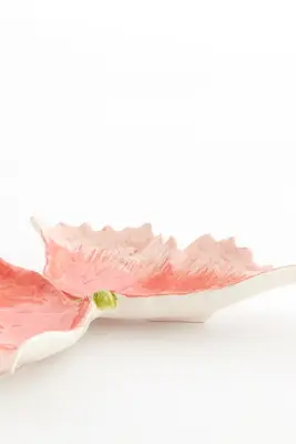 Light & Living schaal keramiek butterfly 21x16x3cm roze - afbeelding 3
