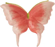 Light & Living schaal keramiek butterfly 26.5x24.5x3.5cm roze - afbeelding 2