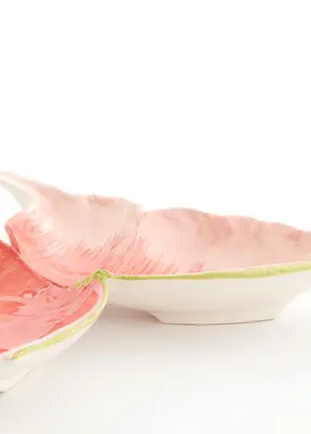 Light & Living schaal keramiek butterfly 26.5x24.5x3.5cm roze - afbeelding 3