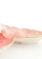Light & Living schaal keramiek butterfly 26.5x24.5x3.5cm roze - afbeelding 3