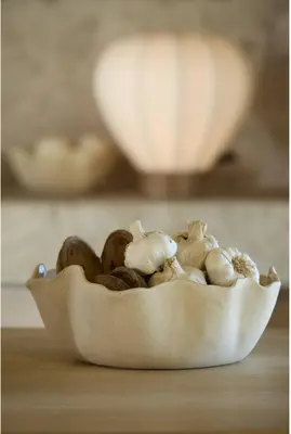 Light & Living schaal keramiek gaspar 26x10.5cm crème - afbeelding 2