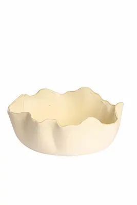 Light & Living schaal keramiek gaspar 35.5x14cm crème - afbeelding 1