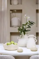 Light & Living schaal keramiek gaspar 35.5x14cm crème - afbeelding 2
