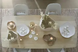 Light & Living schaal metaal anzio 44x43.5x7cm crème - afbeelding 3