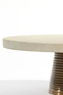Light & Living schaal steen esma 33x12cm wit - afbeelding 3
