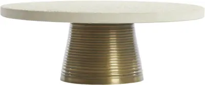 Light & Living schaal steen esma 40x14cm wit - afbeelding 1