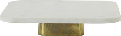 Light & Living schaal steen labade 33x33x6.5cm wit - afbeelding 1