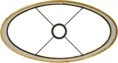 Light & Living Shade oval straight 58-58-32 cm gemstone gold - afbeelding 4