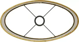 Light & Living Shade oval straight 58-58-32 cm gemstone gold - afbeelding 4