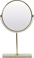 Light & Living spiegel steen riesco 24x9cm wit - afbeelding 1