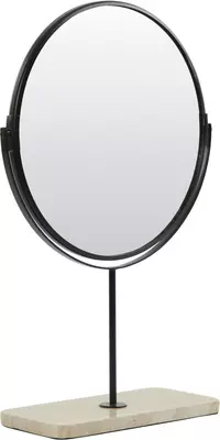 Light & Living spiegel steen riesco 32.5x12.5cm wit - afbeelding 2