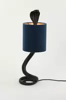 Light & Living tafellamp 20x19x58 cm snake zwart+velvet petrol blauw - afbeelding 2