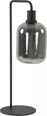 Light & Living tafellamp glas lekar smoke zwart 26x20x60cm zwart - afbeelding 2