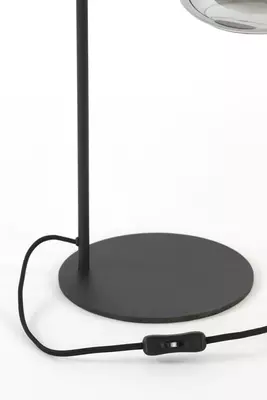 Light & Living tafellamp glas lekar smoke zwart 26x20x60cm zwart - afbeelding 4