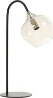 Light & Living tafellamp glas rakel smoke 28x17x50.5cm zwart, transparant - afbeelding 3