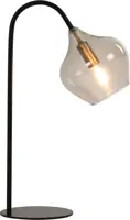 Light & Living tafellamp glas rakel smoke 28x17x50.5cm zwart, transparant - afbeelding 2