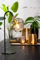 Light & Living tafellamp glas rakel smoke 28x17x50.5cm zwart, transparant - afbeelding 7