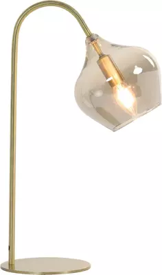 Light & Living tafellamp glas rakel smoke brons 28x17x50.5cm brons - afbeelding 2