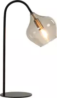 Light & Living tafellamp glas rakel smoke brons 28x17x50.5cm zwart - afbeelding 2