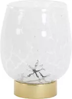 Light & Living tafellamp glas sylas 13x17cm wit kopen?