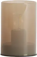 Light & Living tafellamp glas vazolla 7x10cm zand - afbeelding 1