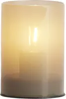 Light & Living tafellamp glas vazolla 7x10cm zand - afbeelding 2