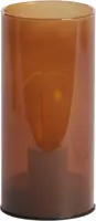 Light & Living tafellamp glas vazolla 7x15cm karamel - afbeelding 1