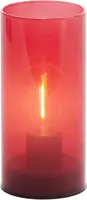Light & Living tafellamp glas vazolla 7x15cm rood - afbeelding 2