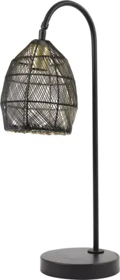 Light & Living tafellamp metaal meya 23x18x60cm zwart, goud - afbeelding 2
