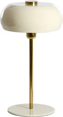 Light & Living tafellamp metaal surin 26x47cm crème - afbeelding 1