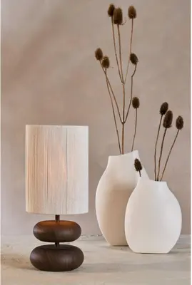 Light & Living tafellamp metaal, touw danialo 22x50cm bruin, crème - afbeelding 6