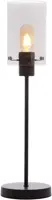 Light & Living tafellamp metaal vancouver smoke 15x56.5cm zwart, transparant - afbeelding 1