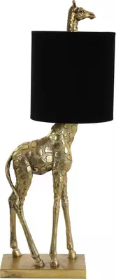 Light & Living tafellamp polyresin giraffe 28x20x68cm brons, zwart - afbeelding 1