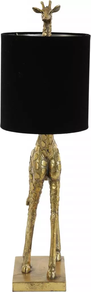 Light & Living tafellamp polyresin giraffe 28x20x68cm brons, zwart - afbeelding 3