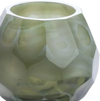 Light & Living theelichthouder glas eliza 10x9cm groen - afbeelding 2