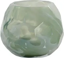 Light & Living theelichthouder glas eliza 10x9cm groen - afbeelding 1