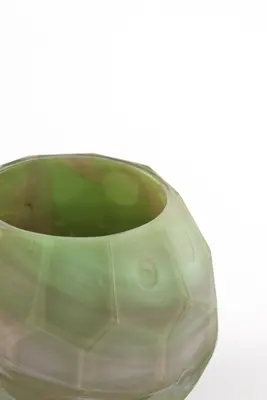 Light & Living theelichthouder glas eliza 10x9cm groen - afbeelding 2