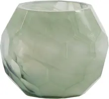 Light & Living theelichthouder glas eliza 12x10cm groen - afbeelding 1