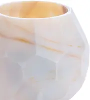 Light & Living theelichthouder glas eliza 12x10cm wit - afbeelding 2