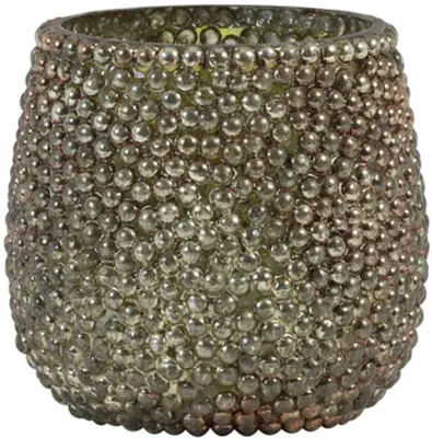 Light & Living theelichthouder glas emilio 10x10cm koper - afbeelding 1