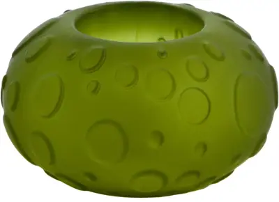 Light & Living theelichthouder glas finley 10x6cm lichtgroen - afbeelding 1